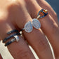 0.72ct Sapphire Swirl Nail Ring