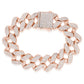 6.00ct Diamond Cuban Link Bracelet in 14K Rose Gold