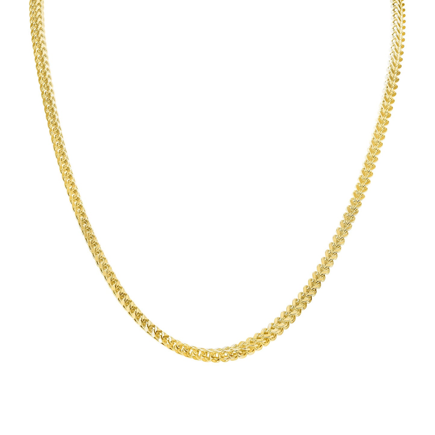 Men's 20" Franco Chain in 14K Yellow Gold