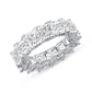 2.50ct Princess Cut Diamond Encrusted Eternity Band in 14K Gold
