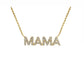 0.12ct Diamond ‘MAMA’ Pendant in 14K White Gold