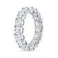 2.00ct Ascher Cut Diamond Eternity Band in 14K White Gold