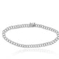 1.54ctw Petite Cuban Link Diamond Bracelet in 14K Gold
