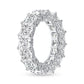 2.50ct Princess Cut Diamond Encrusted Eternity Band in 14K Gold