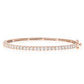 1.65ct Diamond Half-Way Bangle in 14K Rose Gold