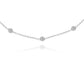 .70ct Hanging Diamond by the Yard Necklace in 14K White Gold