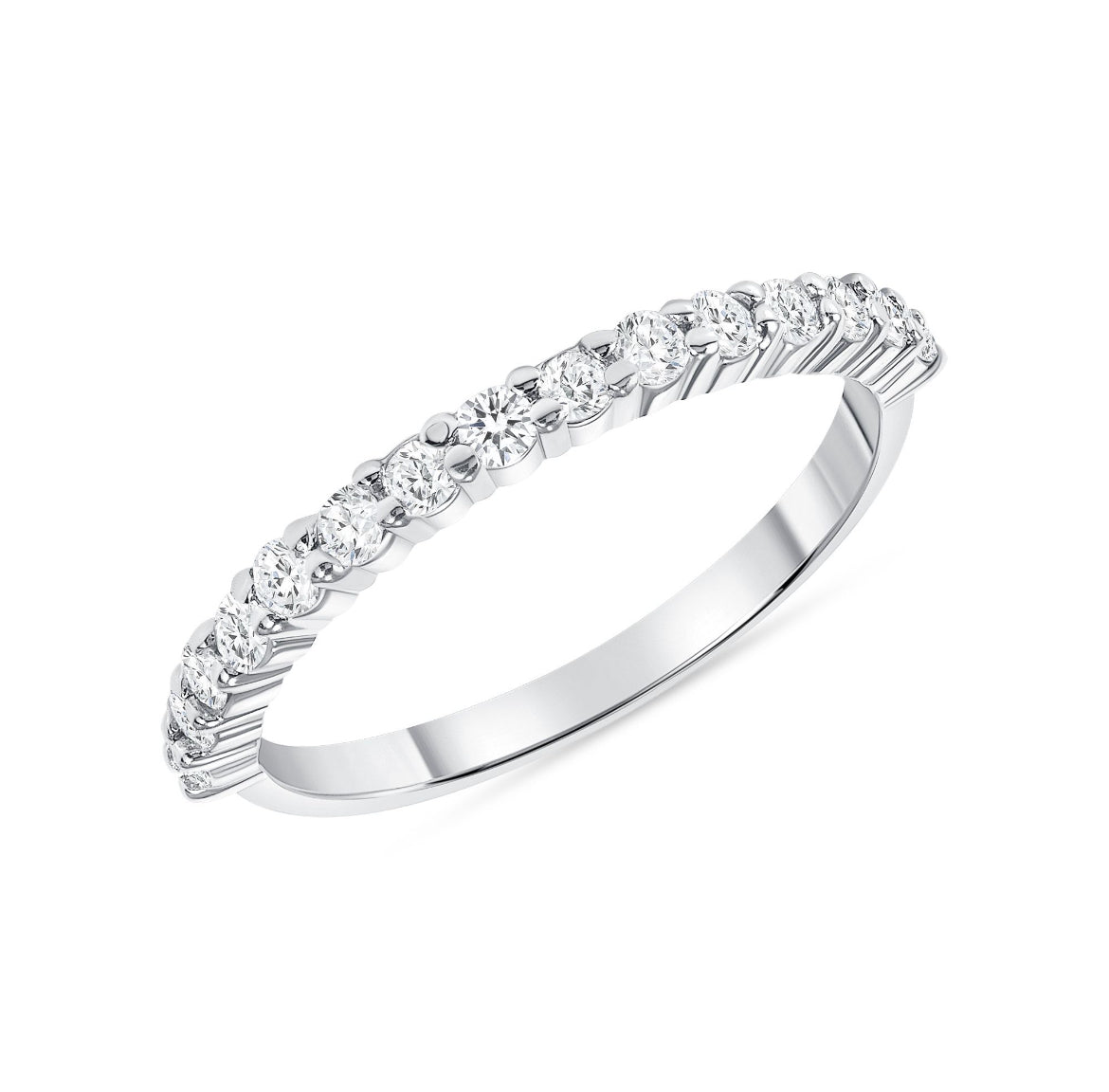 0.45ct Half Way Diamond Eternity Band in 14K Rose Gold