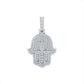 2.00ct Diamond Hamsa Pendant in 14K White Gold